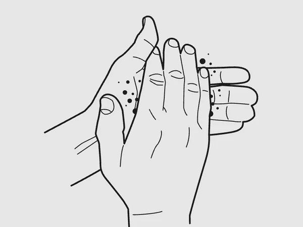 Rub hands together